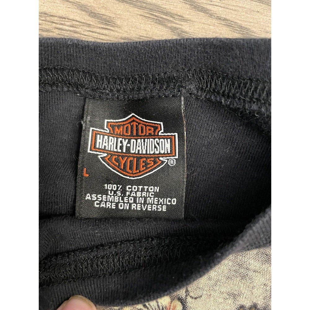 2005 Harley Davidson Graphic tee Womens Large Rare HTF Black sleeveless - Picture 3 of 8